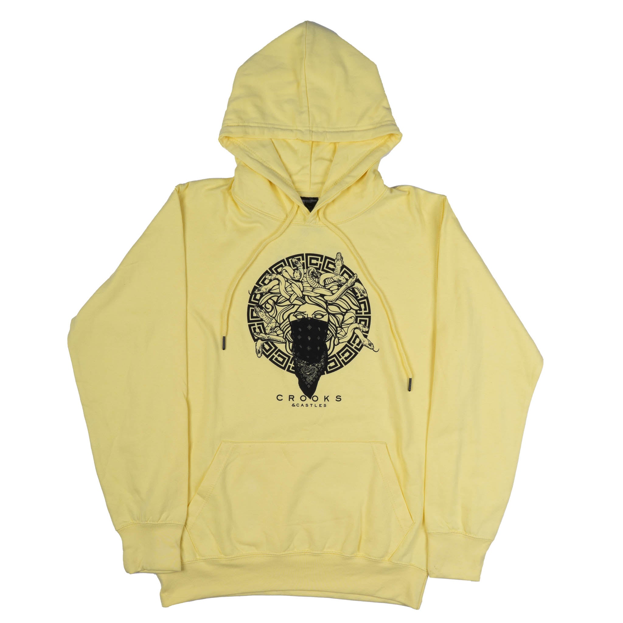 CROOKS & CASTLES HOODIE LIGHT YELLOW - CK05HD