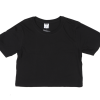 WOMENS CROOKS & CASTLES CROP TOP BLACK - 100LTS