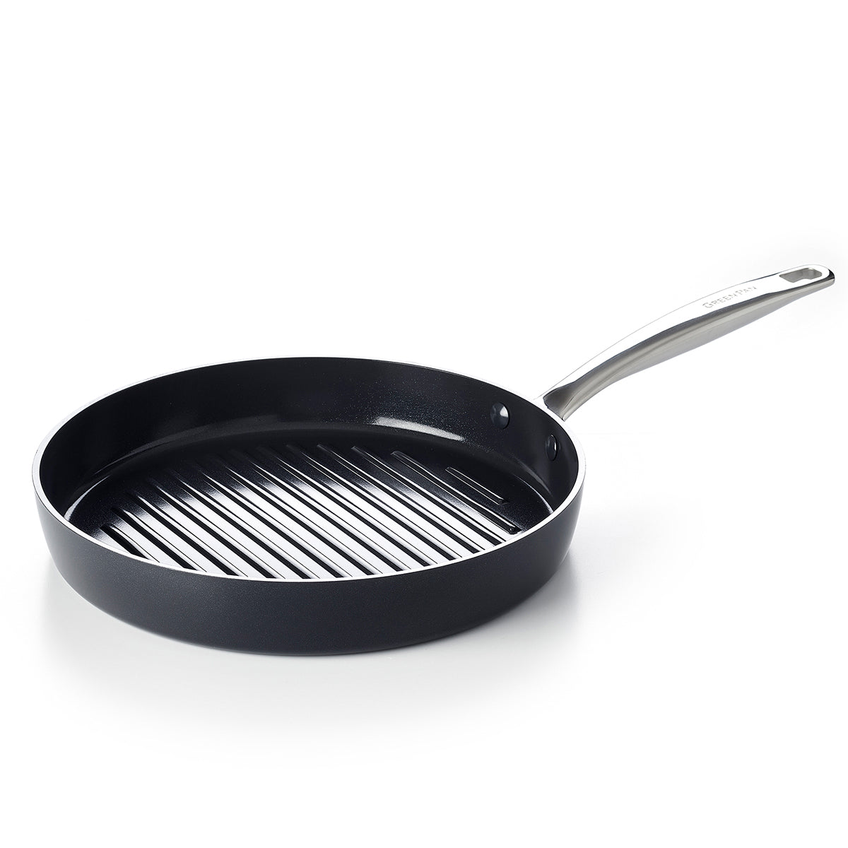 Chatham Black Ceramic Nonstick 11 Round Grill Pan