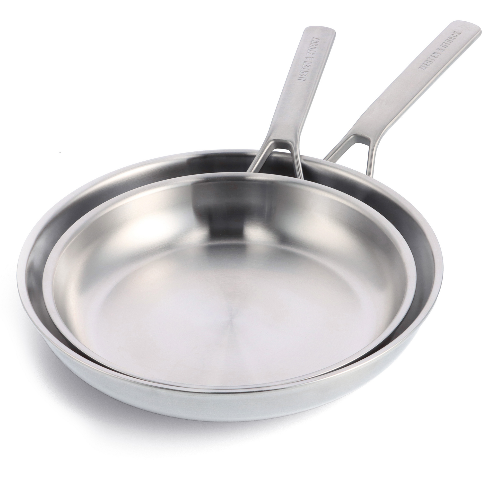 Merten & Storck Stainless Steel 10 and 12 Frypan Set