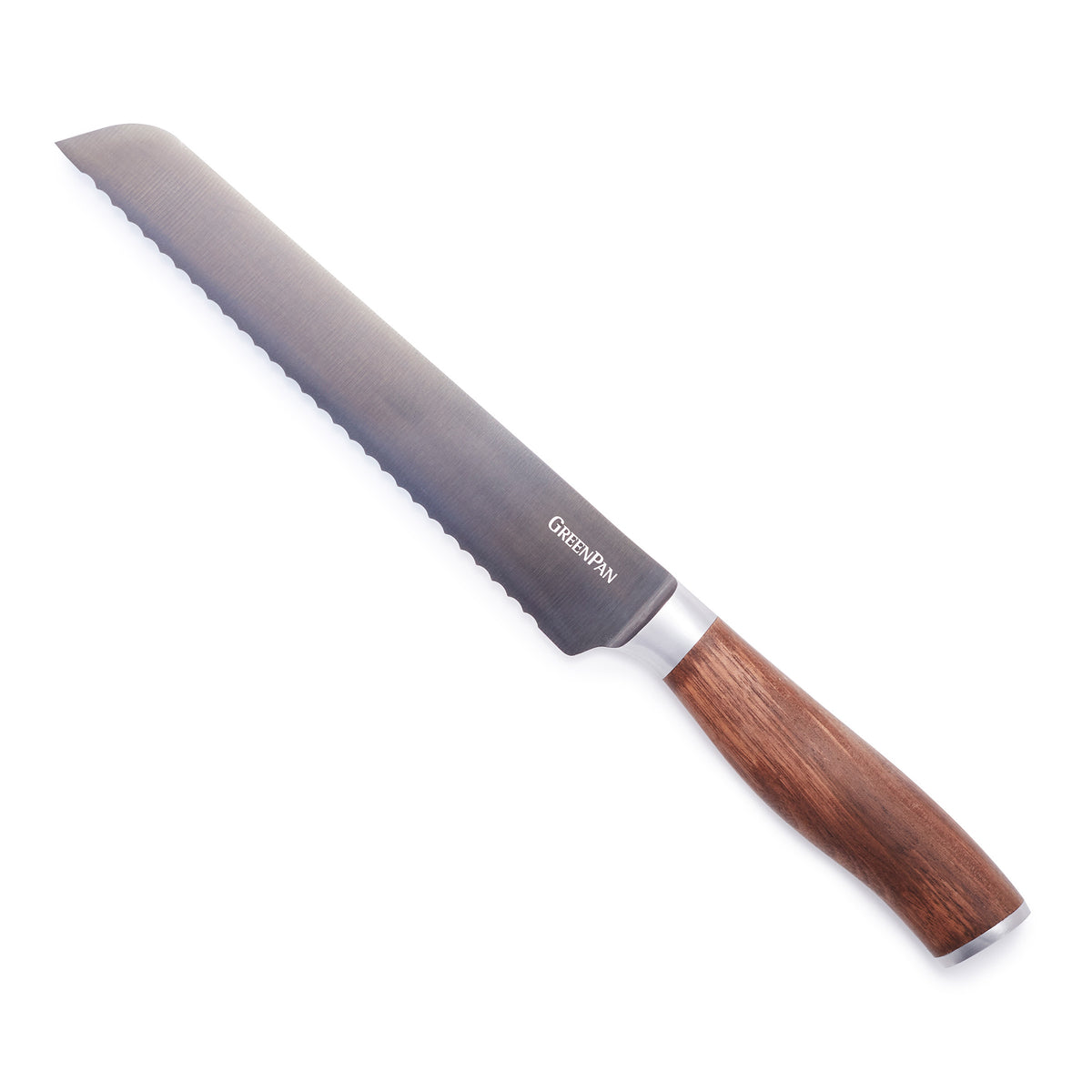Premiere Titanium Cutlery 8 Bread Knife with Walnut Handle