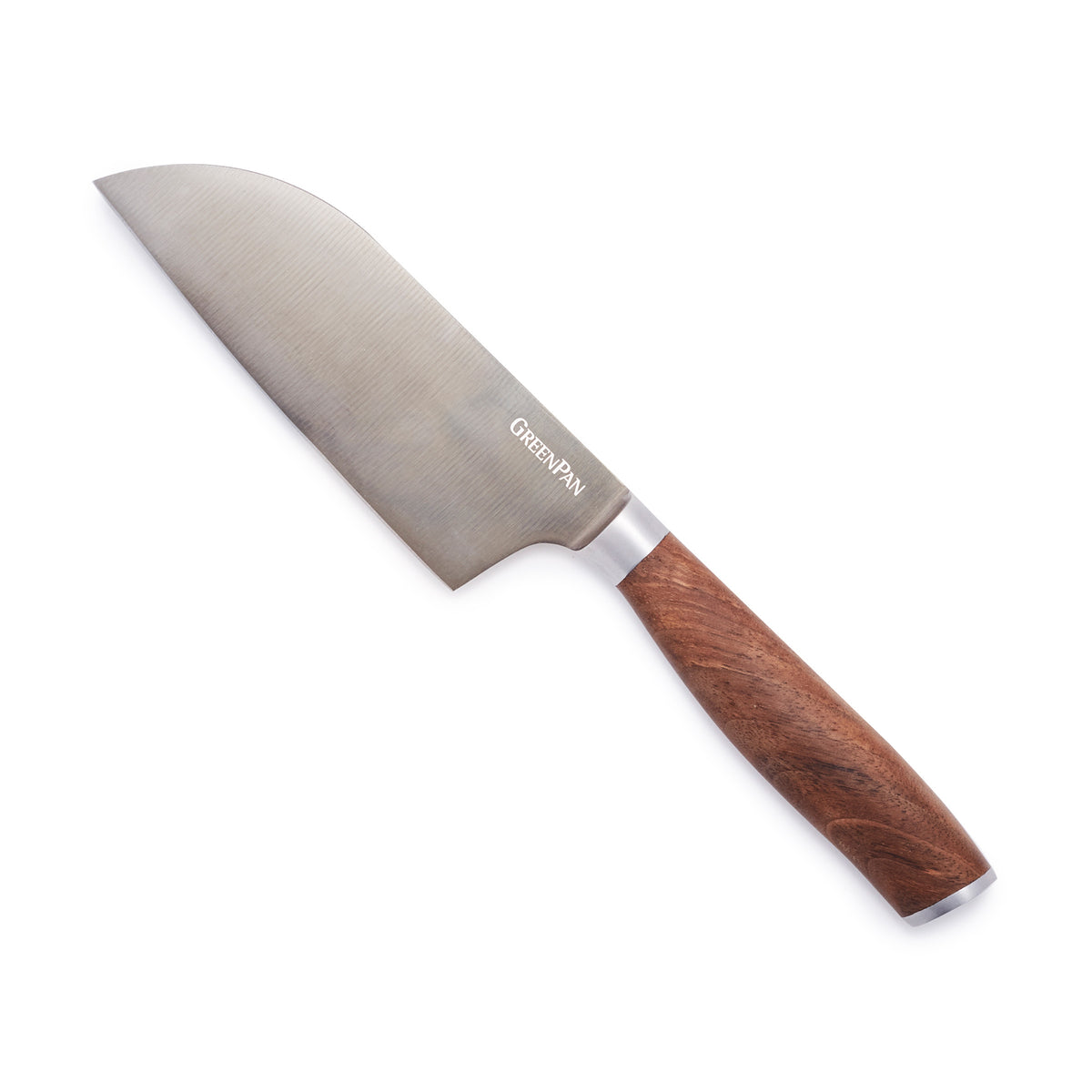 Premiere Titanium Cutlery 5 Small Santoku with Walnut Handle