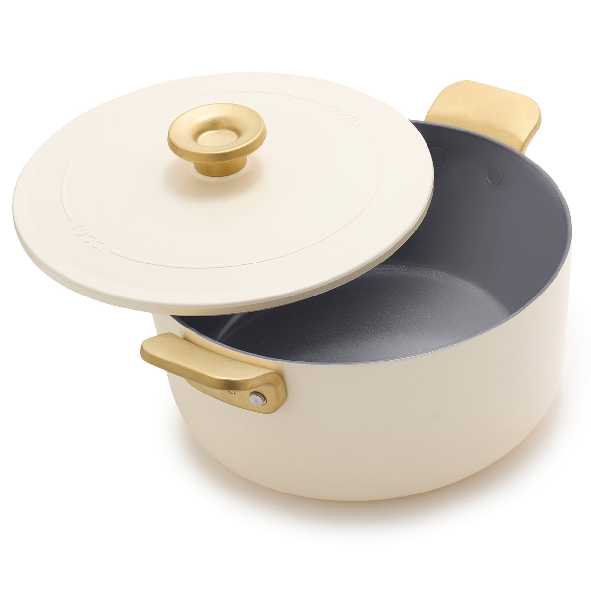 Stanley Tucci Ceramic Nonstick 6.5-Quart Dutch Oven | Carrara White
