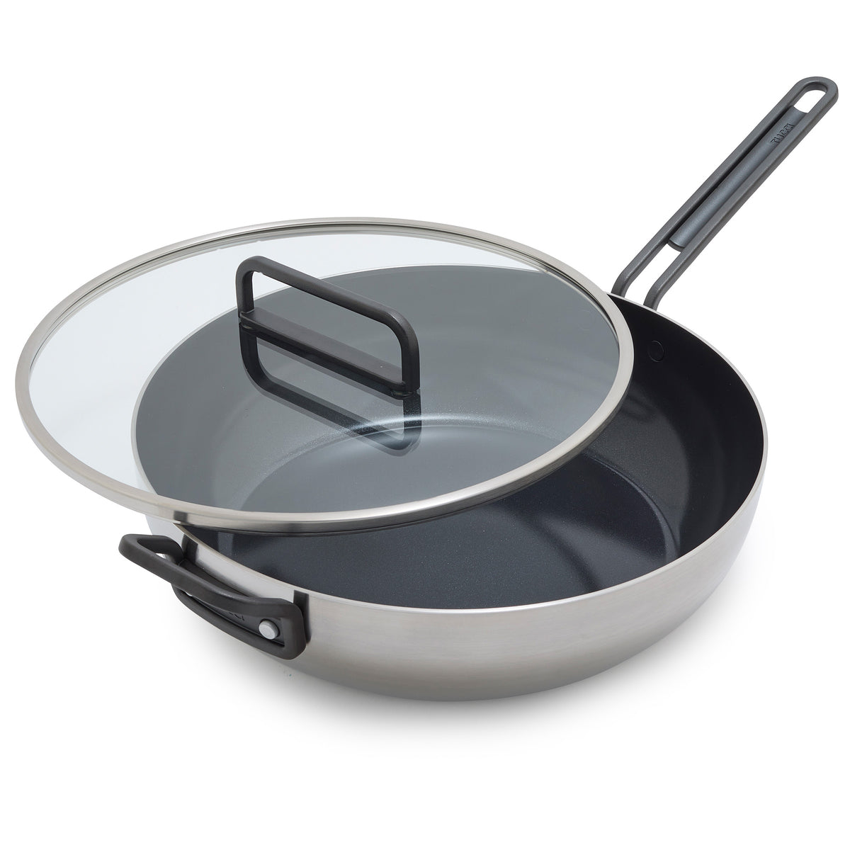 Stanley Tucci Stainless Steel Ceramic Nonstick 13 Essential Stanley Pan with Lid
