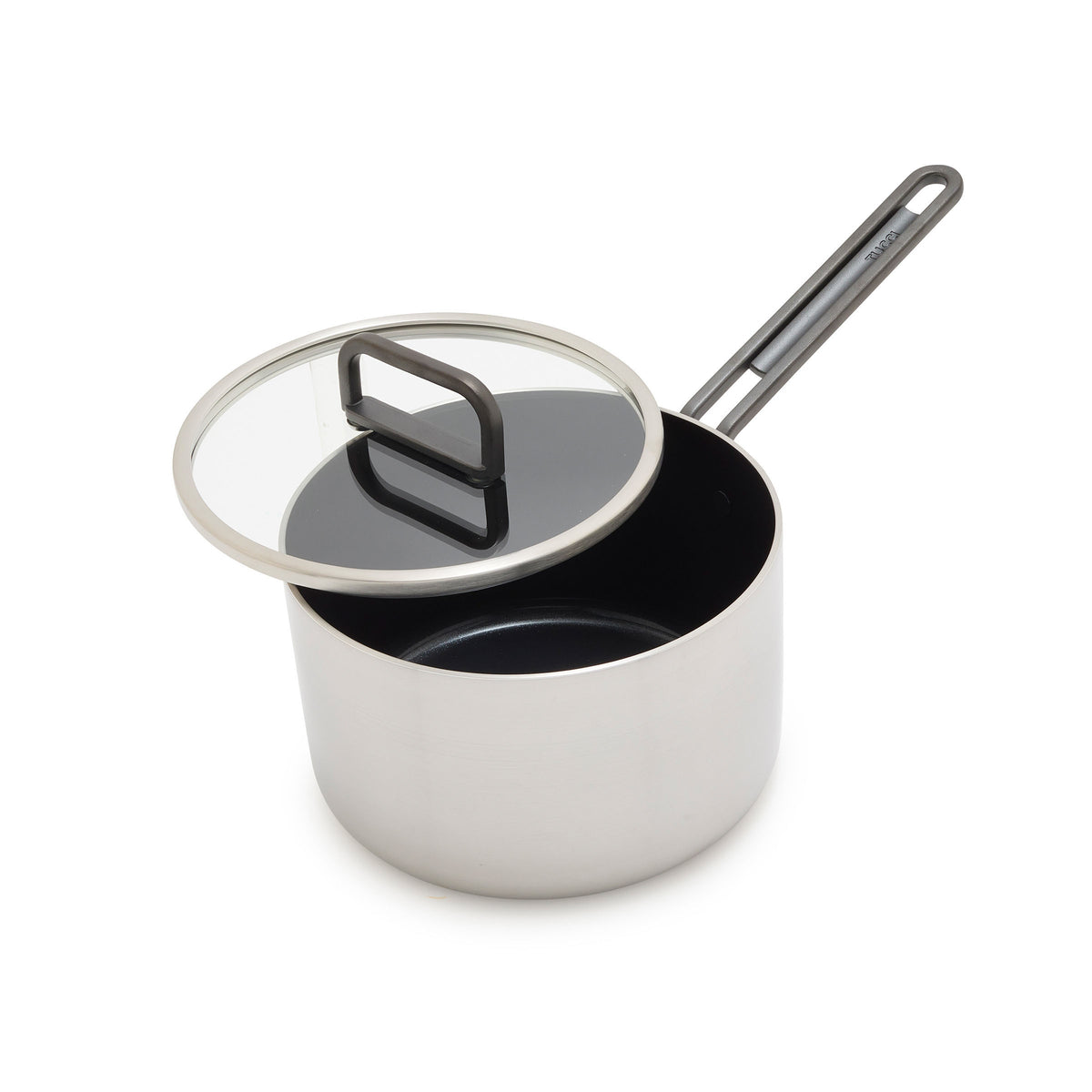 Stanley Tucci Stainless Steel Ceramic Nonstick 2-Quart Saucepan with Lid