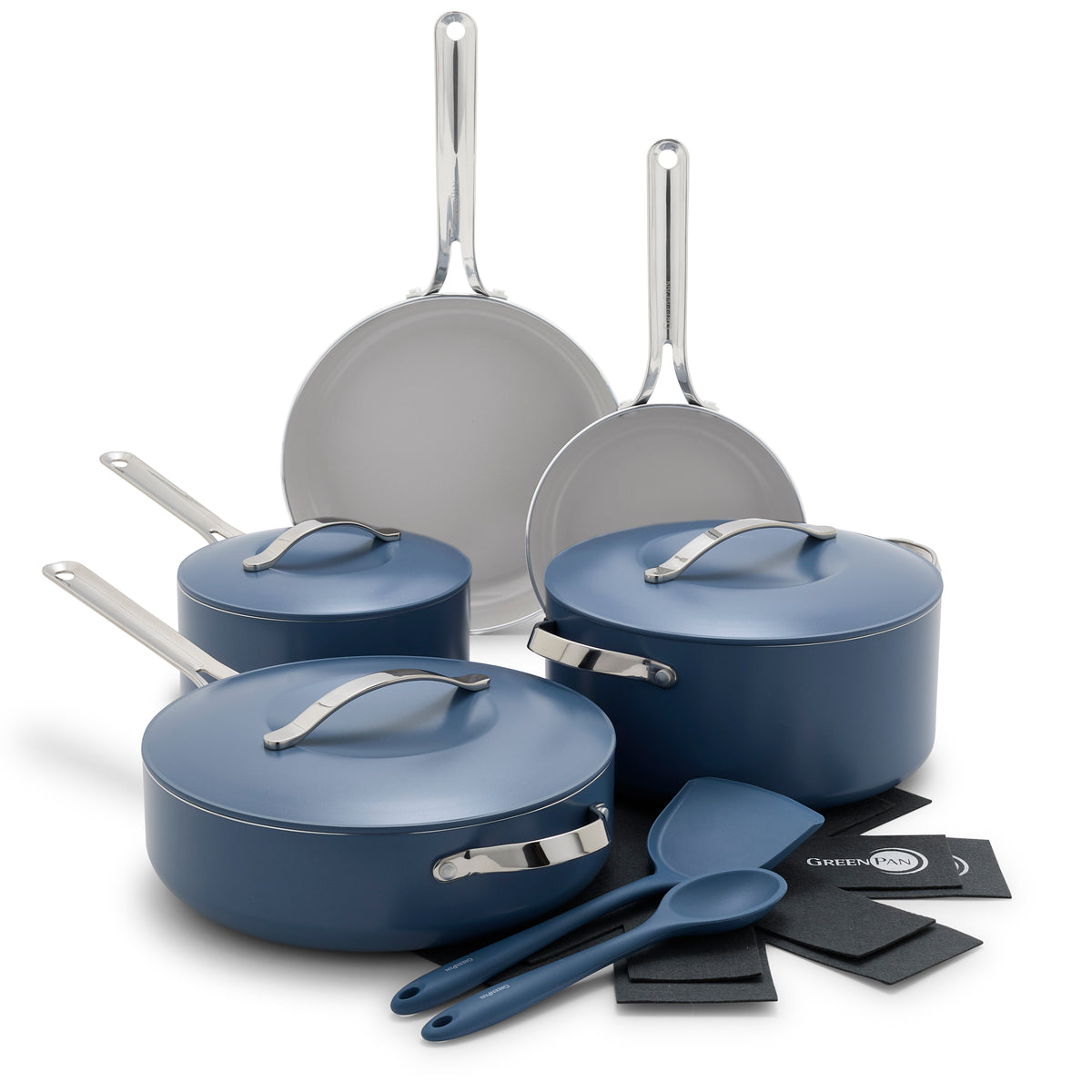 Nova Ceramic Nonstick 10-Piece Cookware Set | Ocean