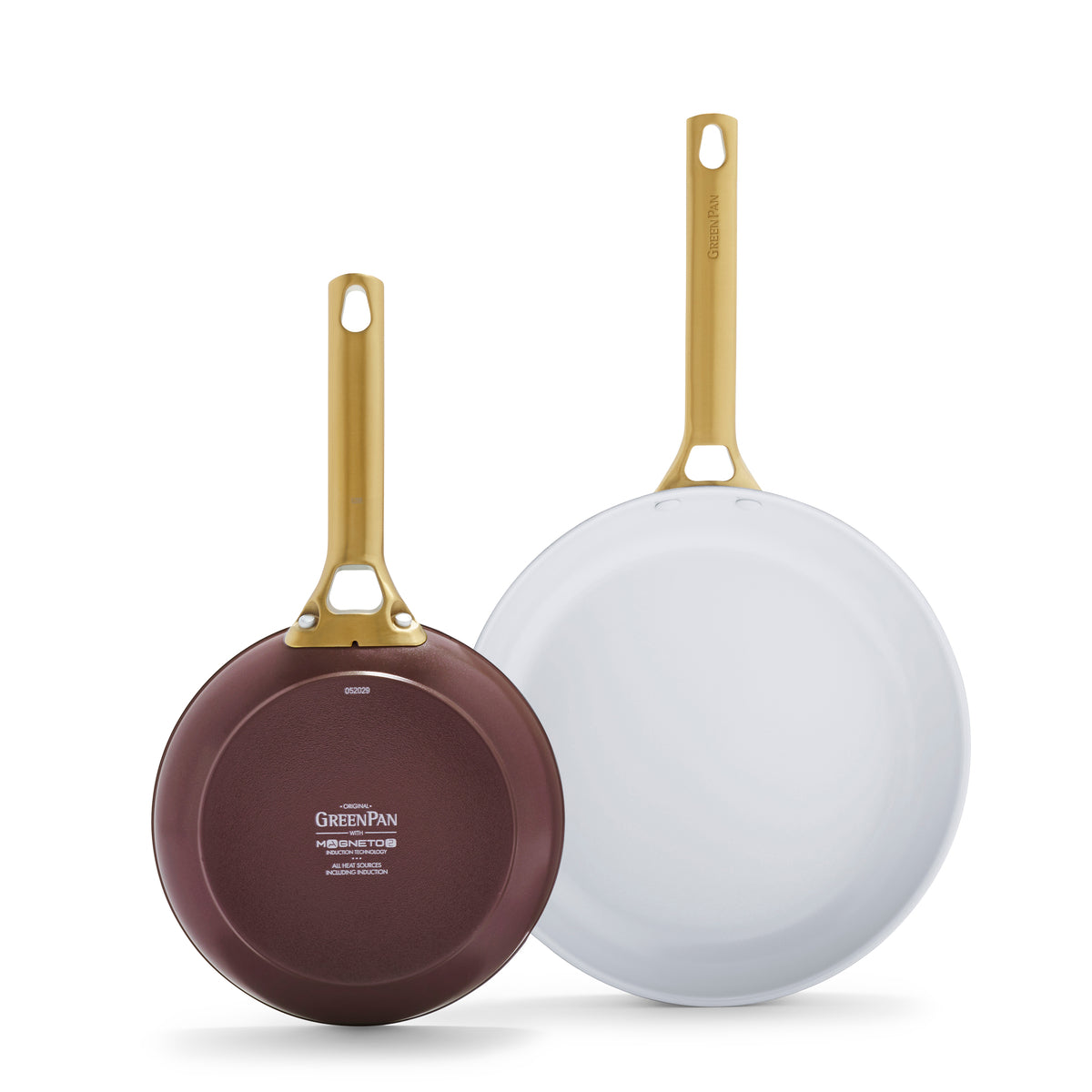 Reserve Ceramic Nonstick 8 and 11 Frypan Set | Burgundy