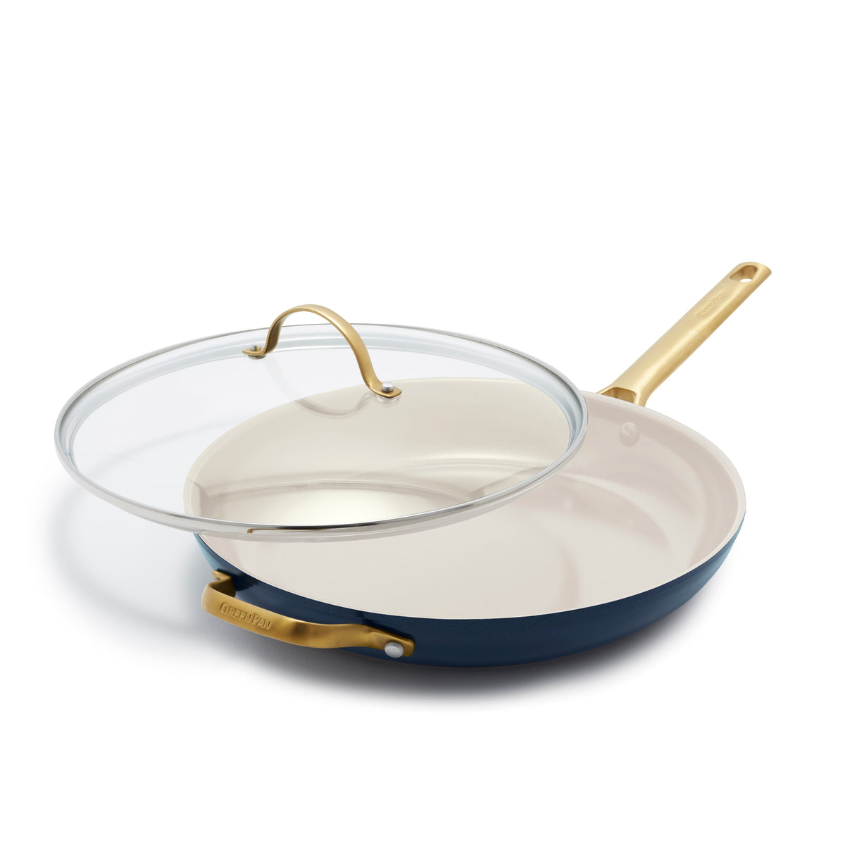 Reserve Ceramic Nonstick 12 Frypan with Helper Handle and Lid | Twilight