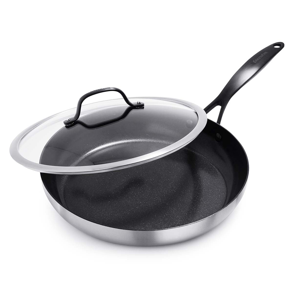 Venice Pro Noir Ceramic Nonstick 12 Frypan with Lid