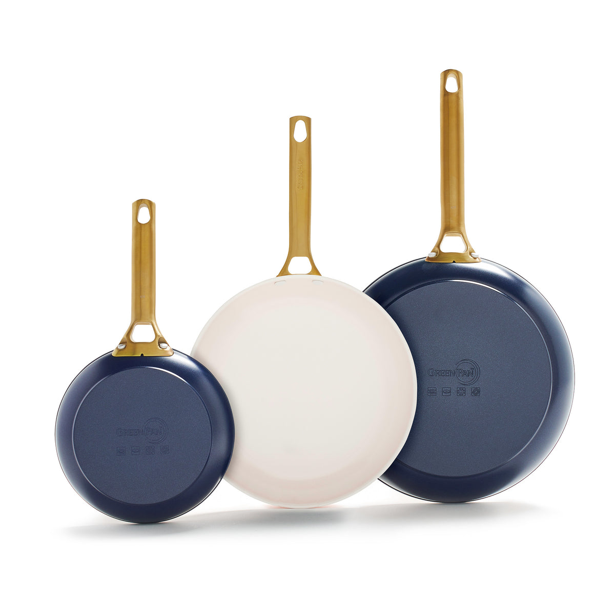 Reserve Ceramic Nonstick 8, 10 and 12 Frypan Set | Twilight