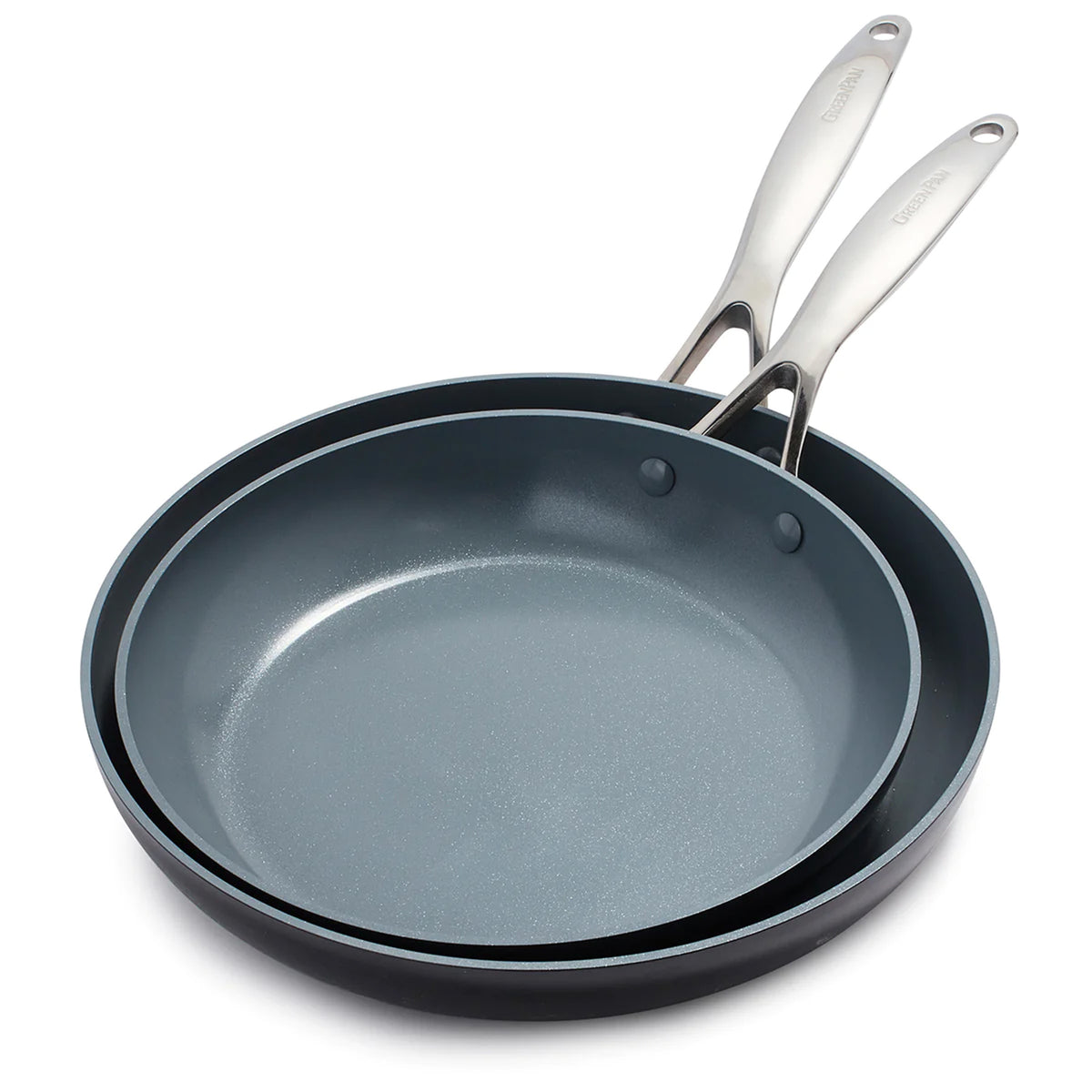 Valencia Pro Ceramic Nonstick 10 and 12 Frypan Set