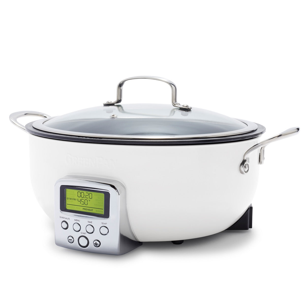 Elite 6-Quart Essential Smart Skillet | Cloud Cream