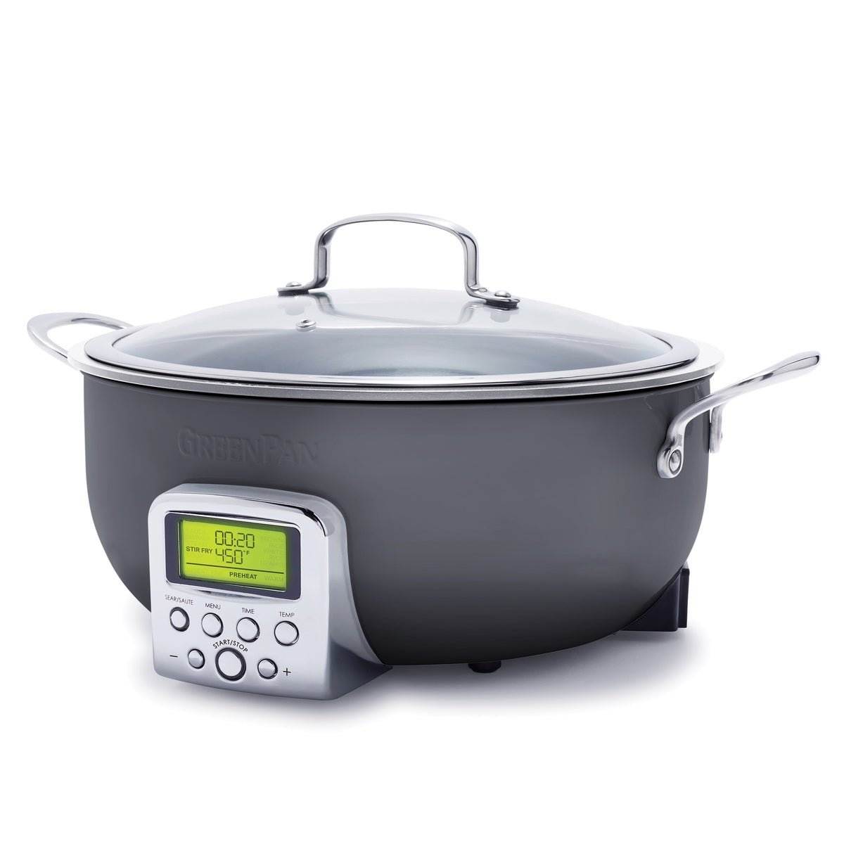 Elite 6-Quart Essential Smart Skillet | Graphite
