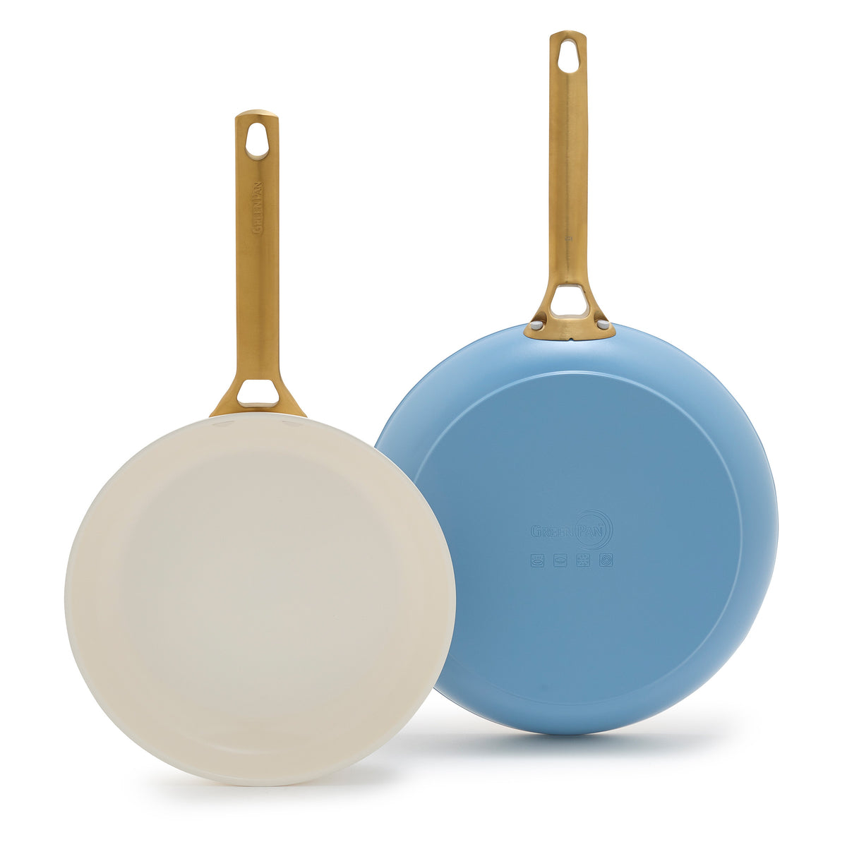 Reserve Ceramic Nonstick 10 and 12 Frypan Set | Sky Blue