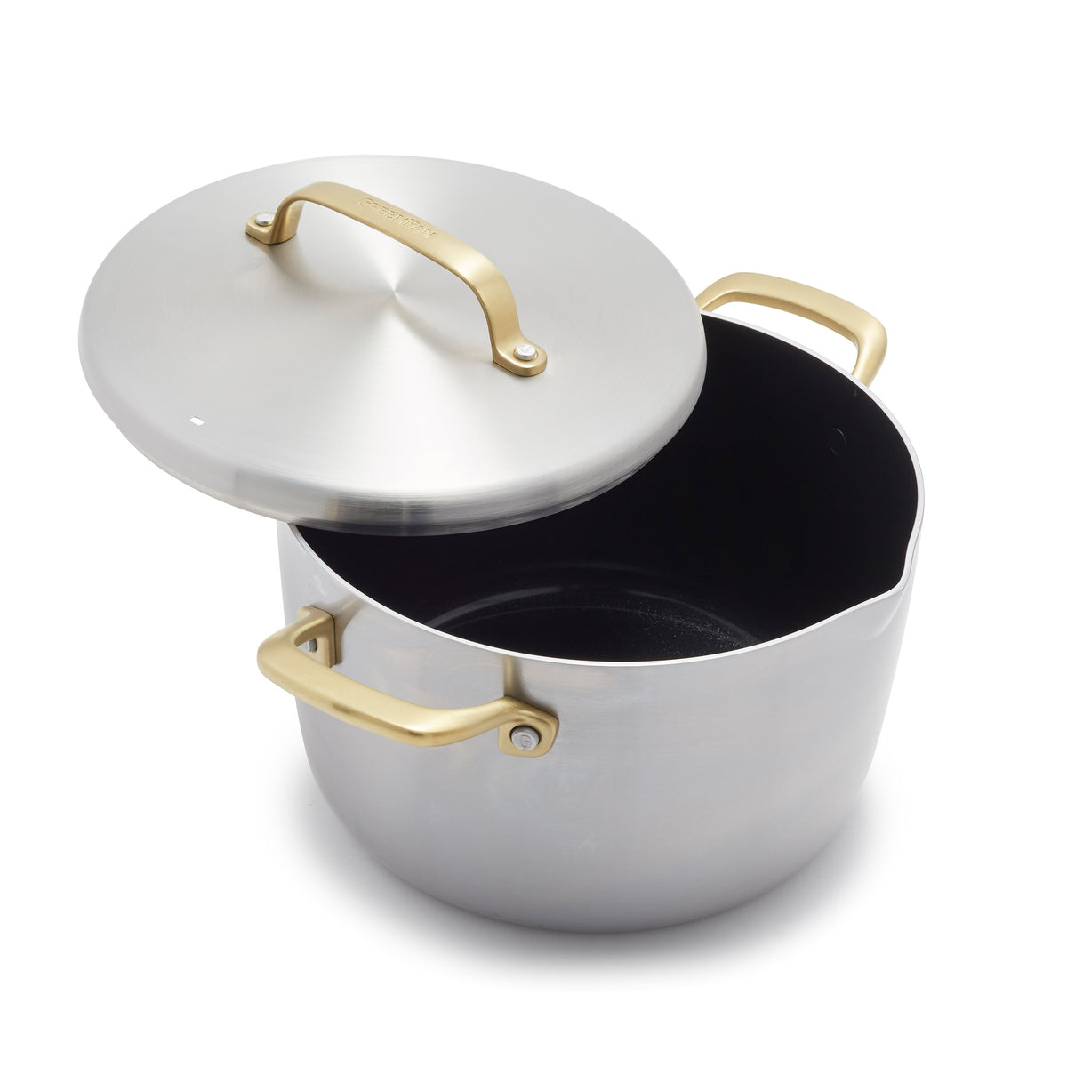 GP5 Stainless Steel 8-Quart Stockpot with Lid | Champagne Handles