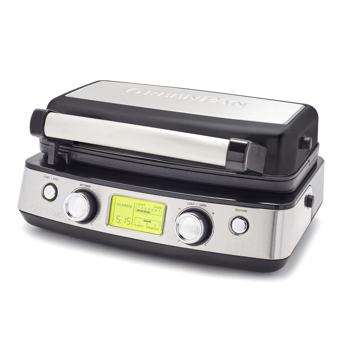 Elite Ceramic Nonstick 2-Square Waffle Maker | Black