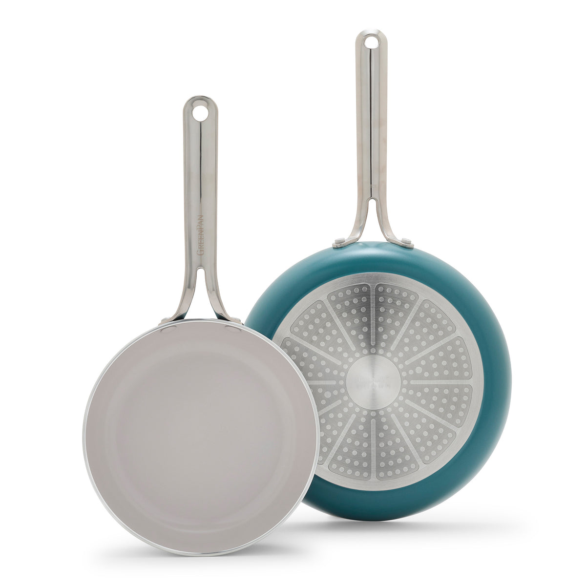 Nova Ceramic Nonstick 8 and 10 Frypan Set | Deep Teal