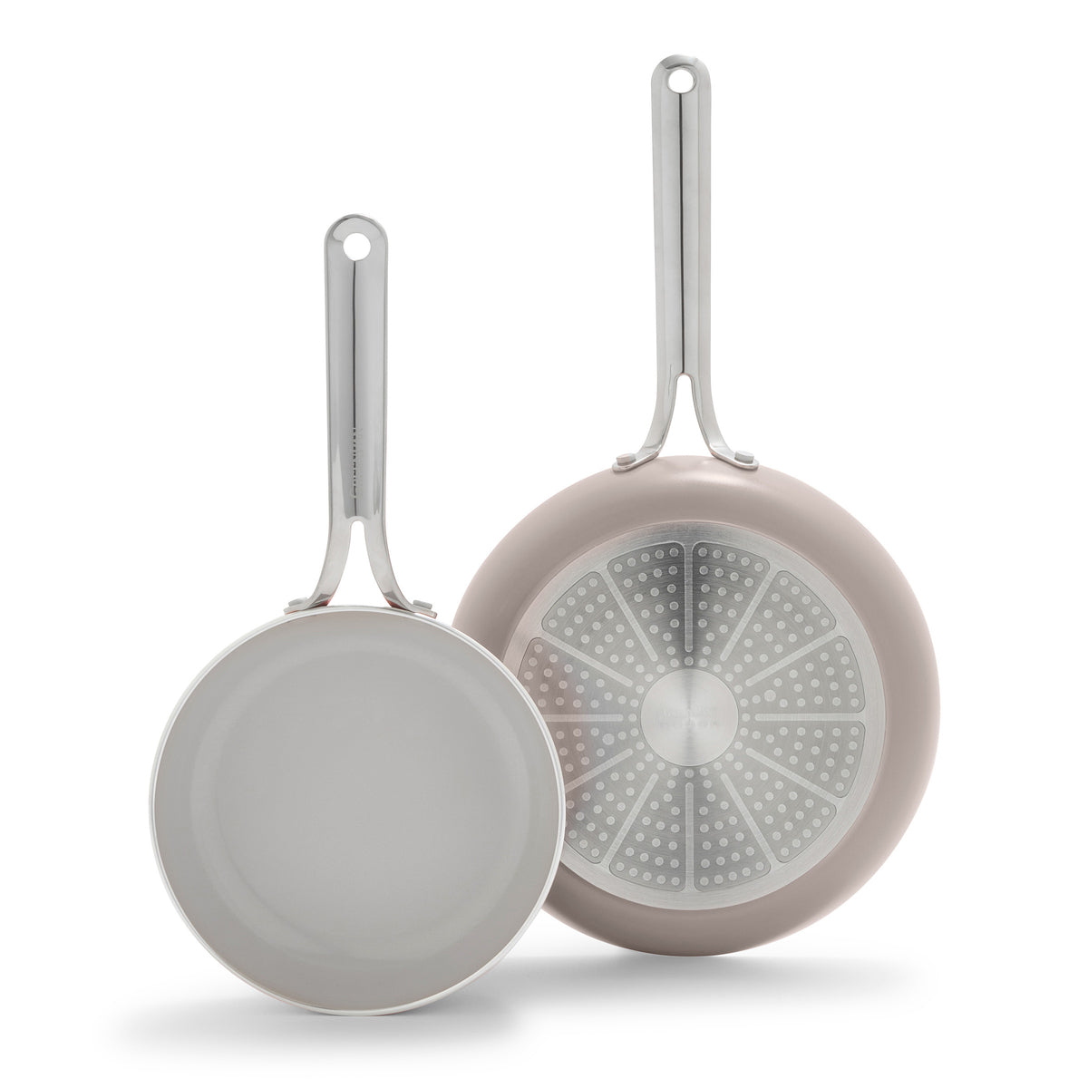 Nova Ceramic Nonstick 8 and 10 Frypan Set | Clay