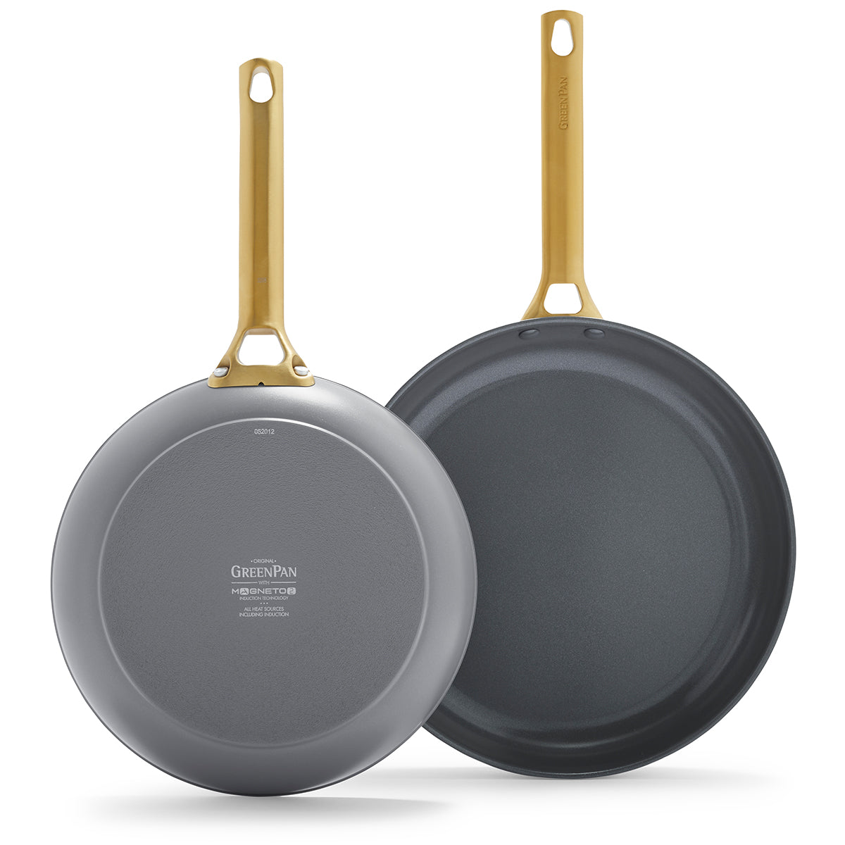 Reserve Ceramic Nonstick 10 and 12 Frypan Set | Charcoal