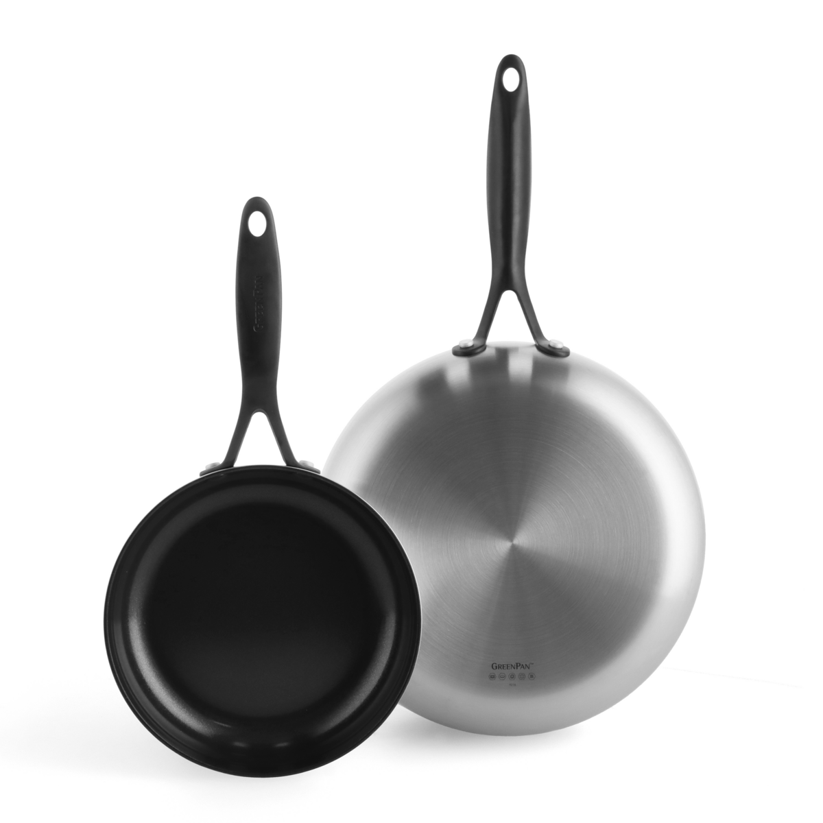Venice Pro Noir Ceramic Nonstick 8 and 10 Frypan Set